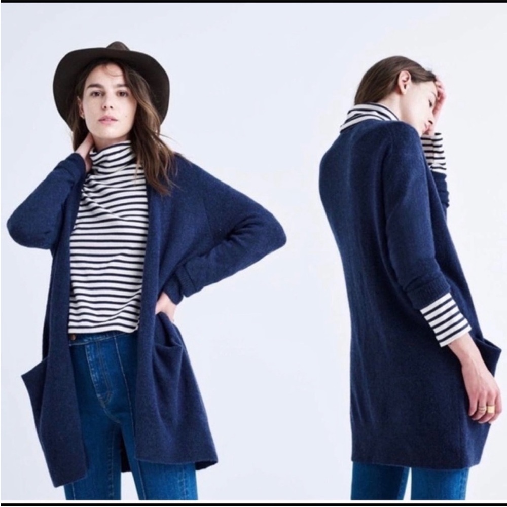Madewell Blue Ryder open Cardigan Sweater E0185- XXS